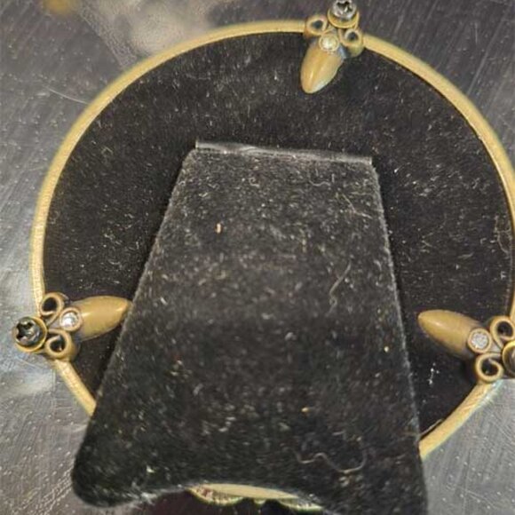 Z Gallerie Enameled with Rhinestones Frame Set (2) NEW 3" x 3" - Picture 5 of 8